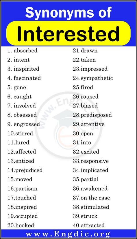 another word for highly interested